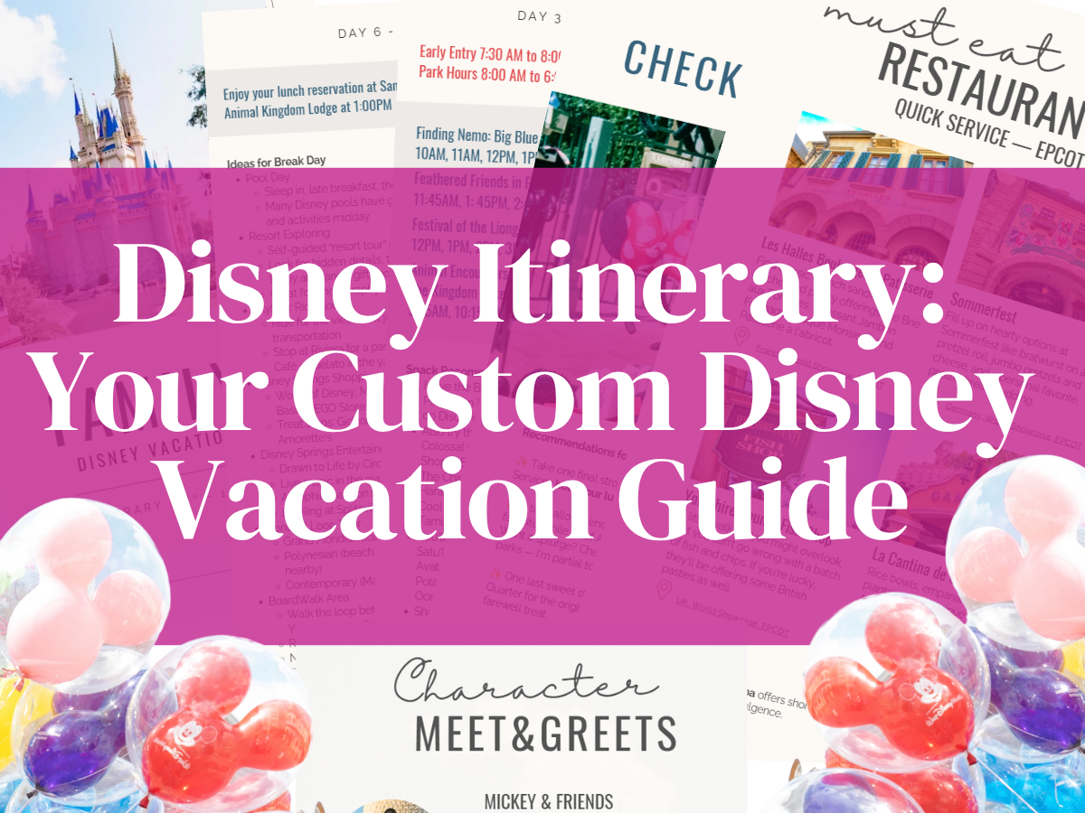 Disney Itinerary